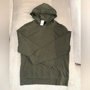 J. Crew Men's Green Cotton Hoodie